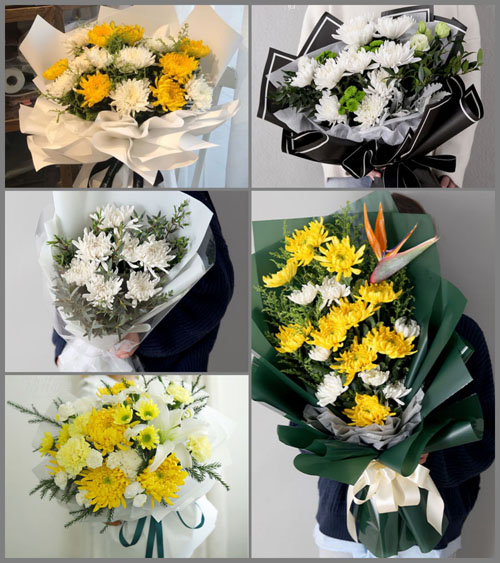 广东中山市黄圃镇三社社区白事花束代送